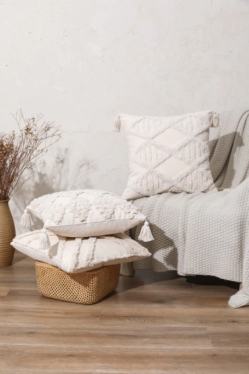 8 Styles Decorative Fringe Pillow Cover
