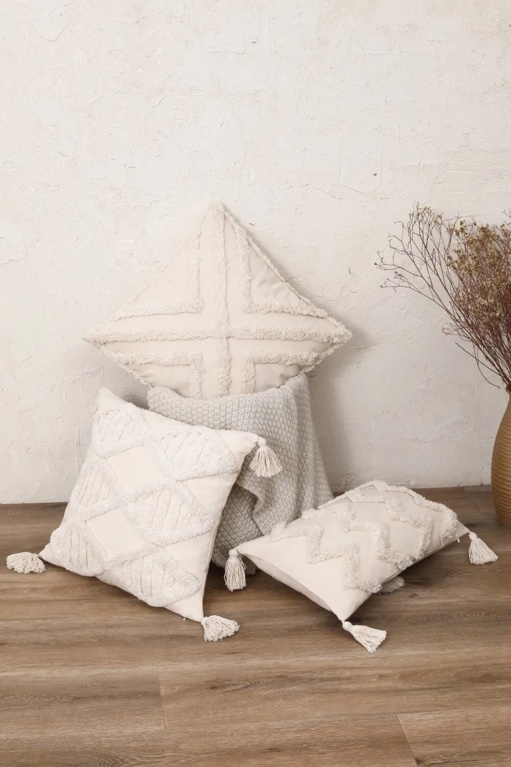 8 Styles Decorative Fringe Pillow Cover