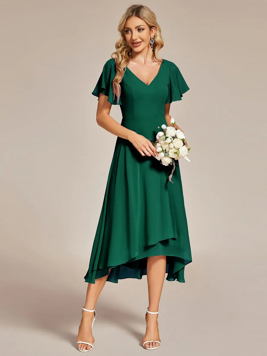 Beautiful Chiffon Dress for Wedding Guests