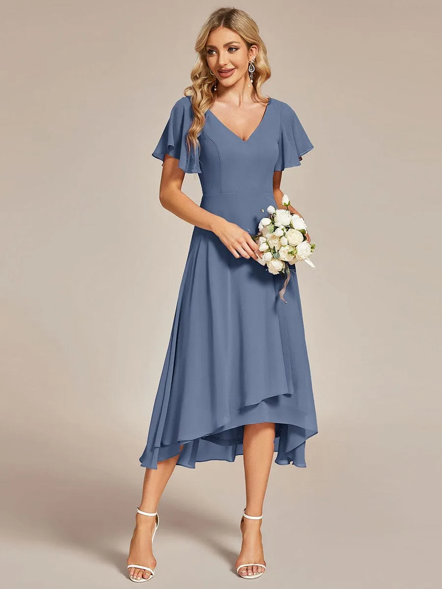 Beautiful Chiffon Dress for Wedding Guests