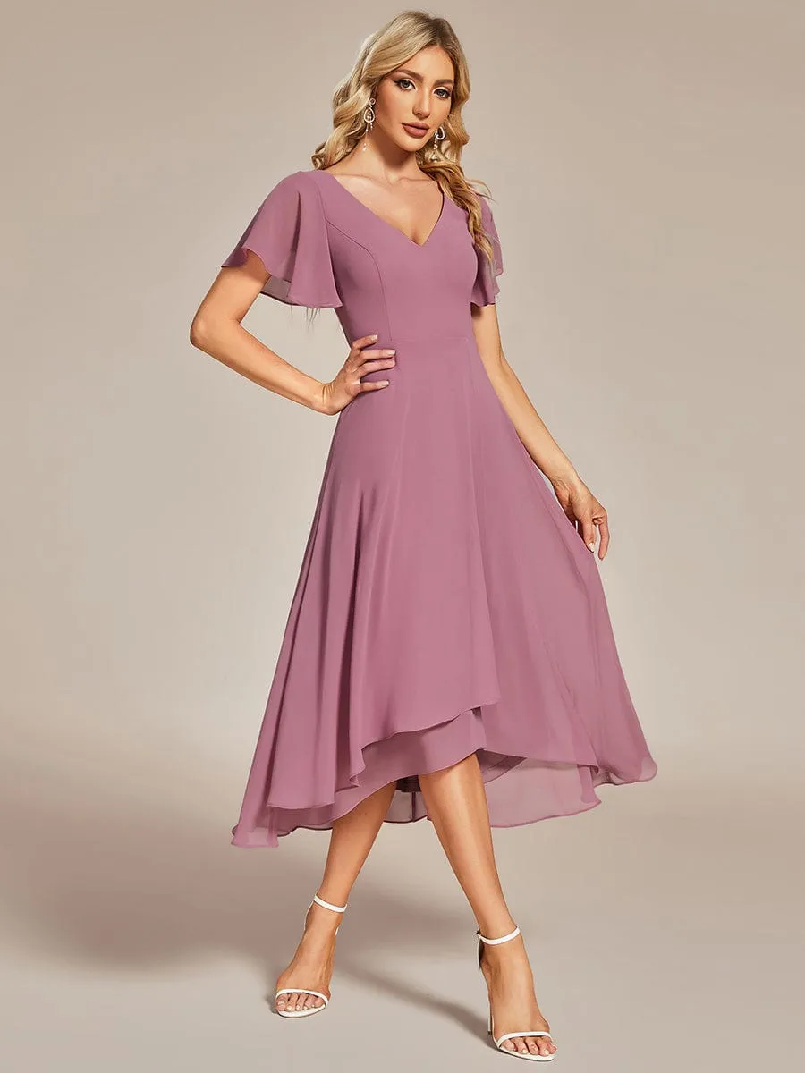 Beautiful Chiffon Dress for Wedding Guests