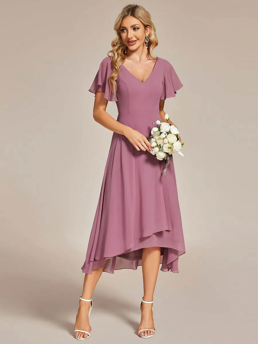 Beautiful Chiffon Dress for Wedding Guests