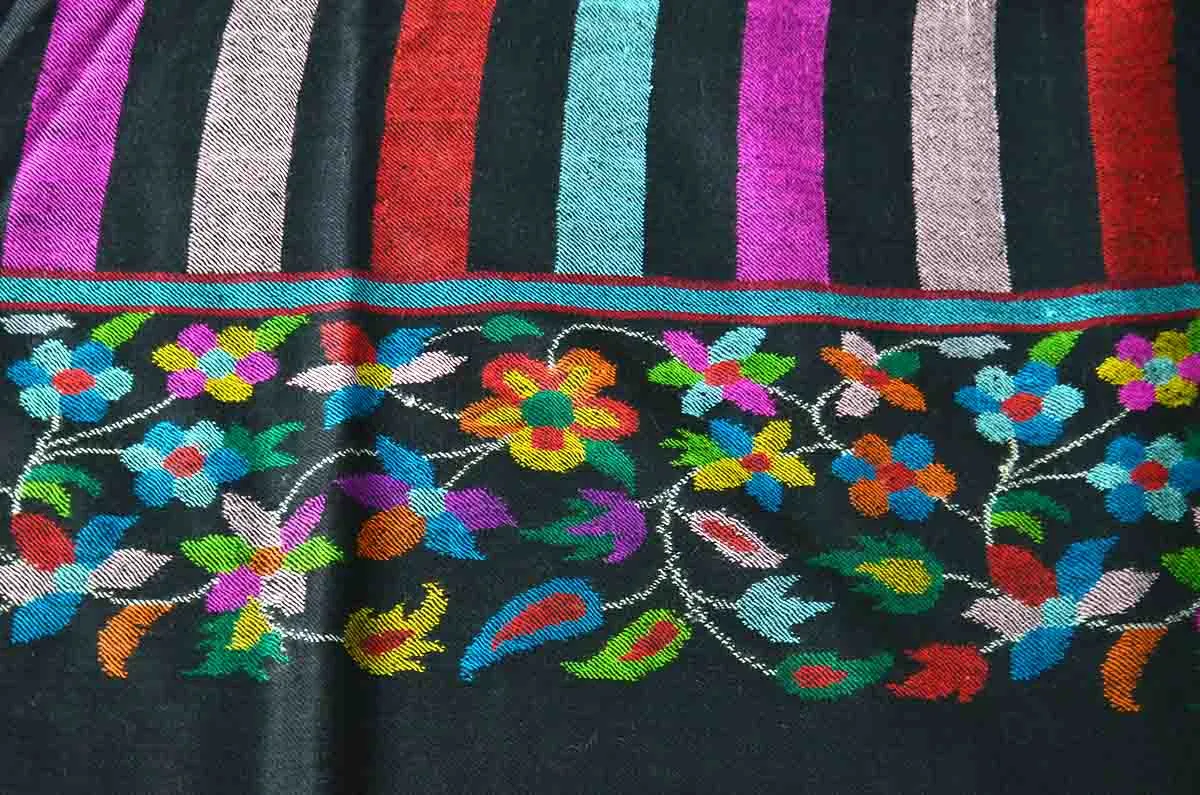 Black kani shawl-5040