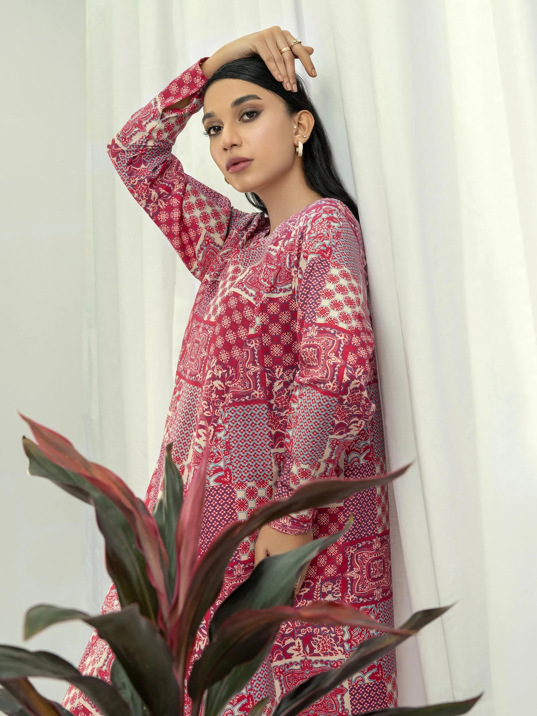 Cambric Shirt-Printed(Unstitched)