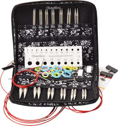 ChiaoGoo TWIST Red Lace Complete Interchangeable Circular Needle Set - 13 cm (5") Tips