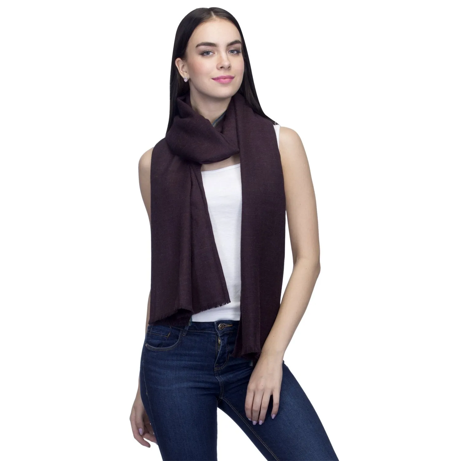 Classic Plain Woolen Shawl
