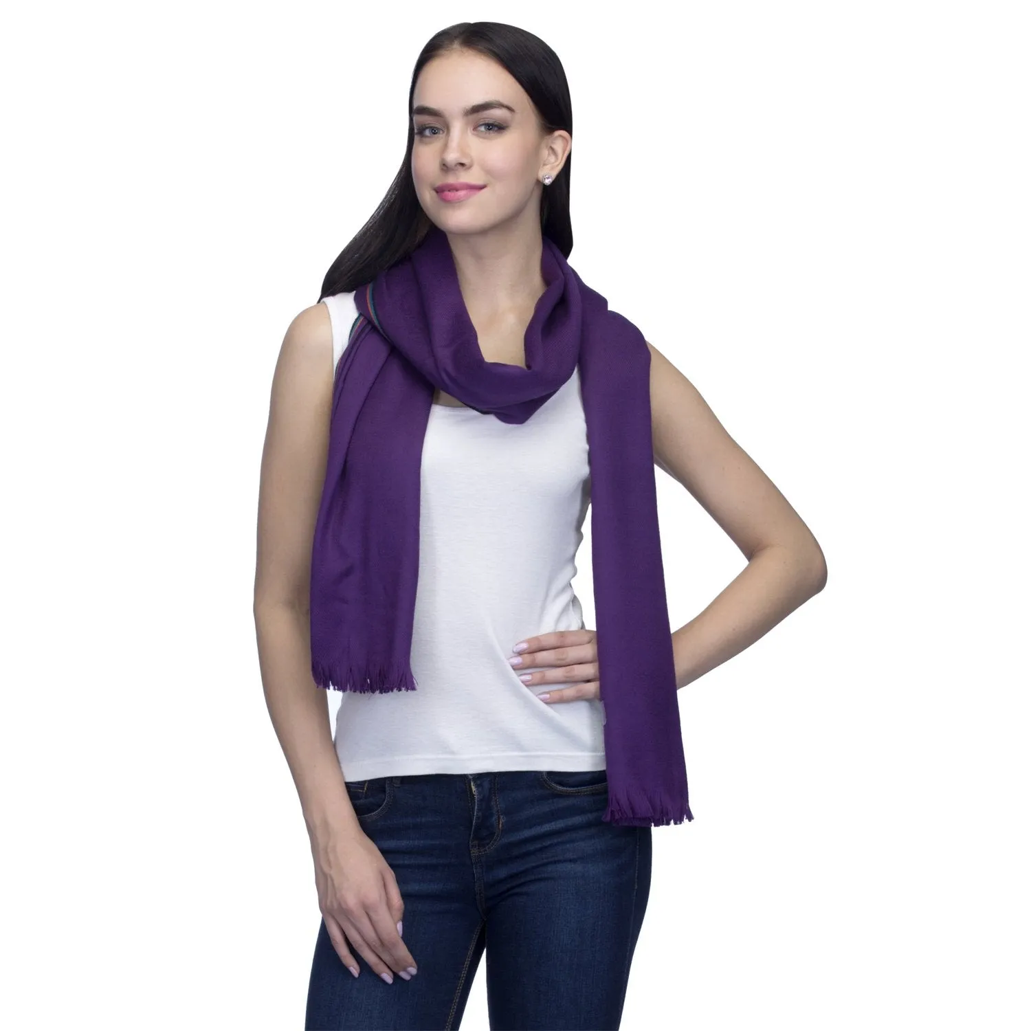 Classic Plain Woolen Shawl