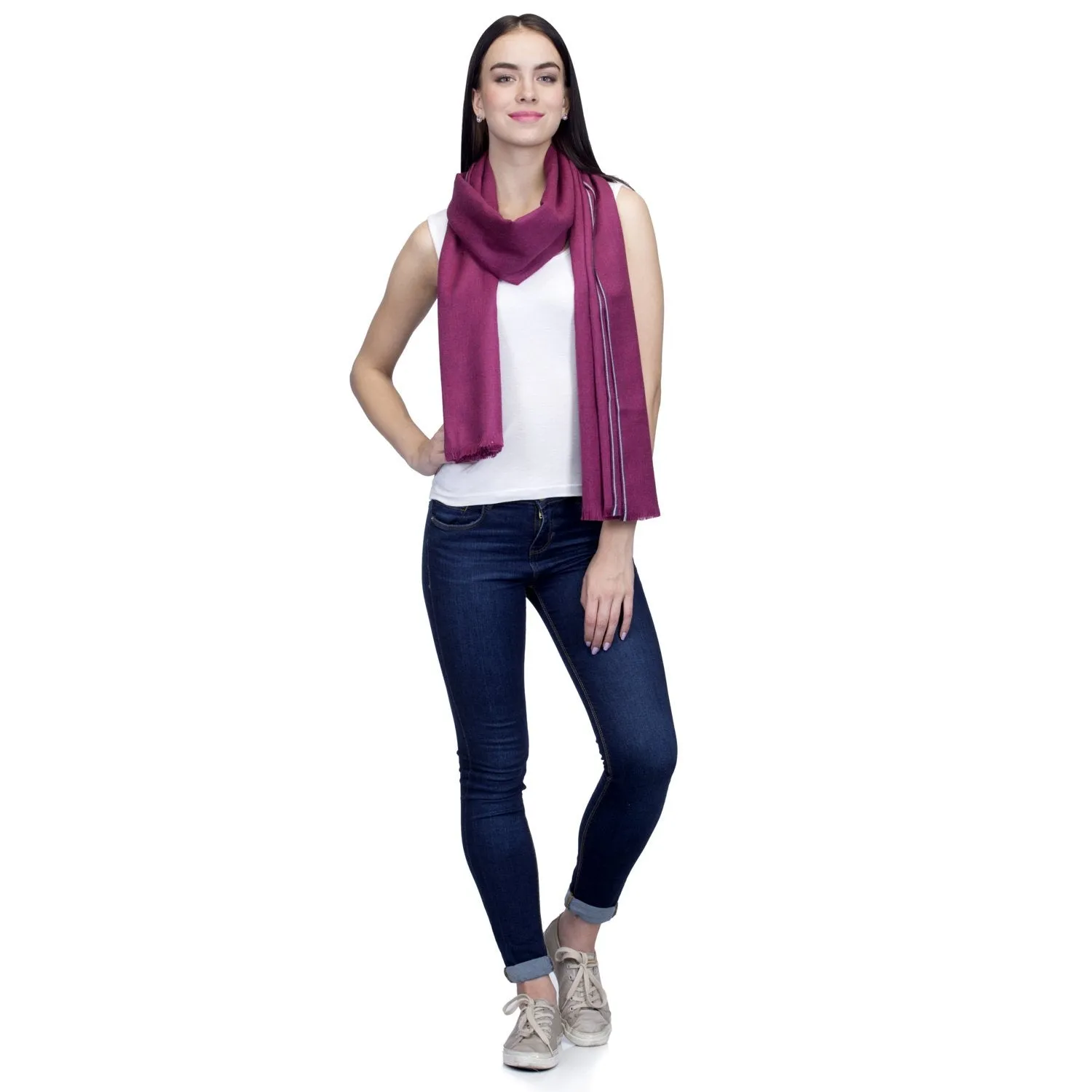 Classic Plain Woolen Shawl