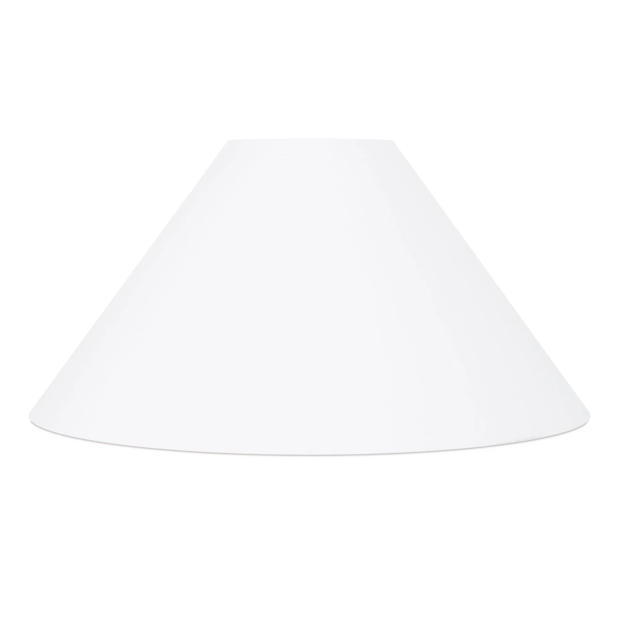 Coolie Shade - Pure White Slub Linen. White lining