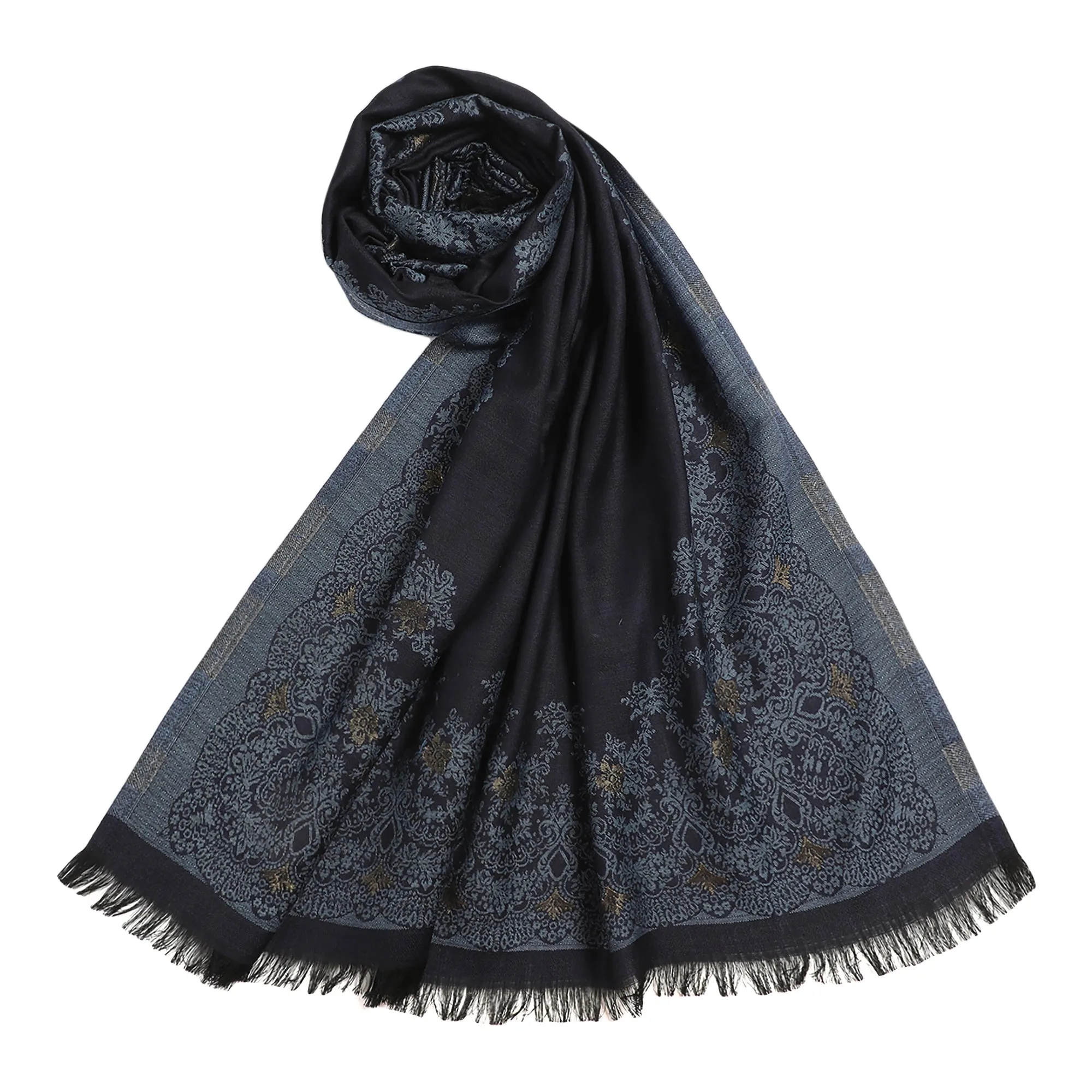 Daphne Woven Design Woolen Shawl
