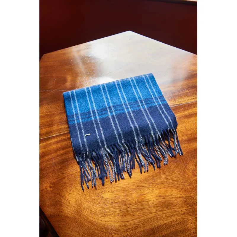 Dubarry Gleneagle Wool Scarf - Peacock Blue