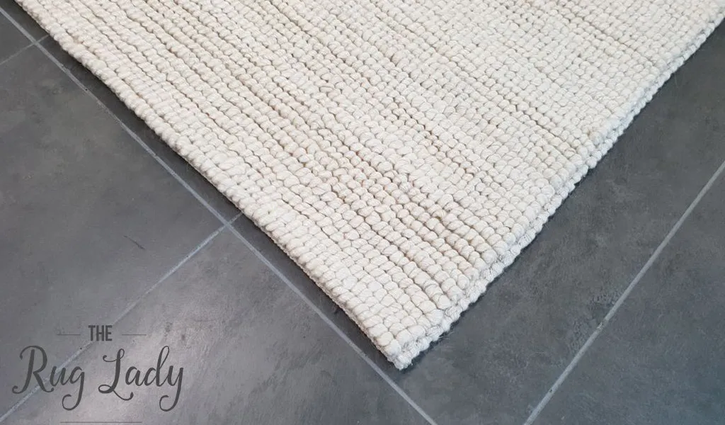 Elements Luna Natural White Felted Wool Rug