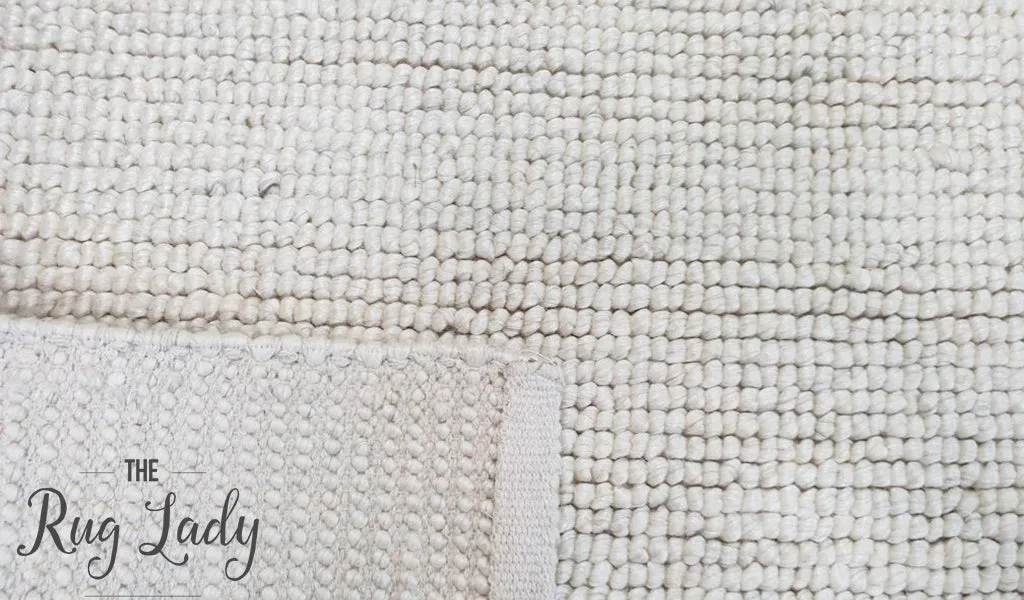 Elements Luna Natural White Felted Wool Rug