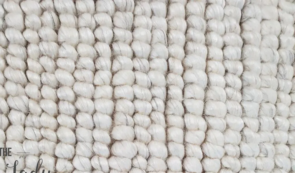 Elements Luna Natural White Felted Wool Rug