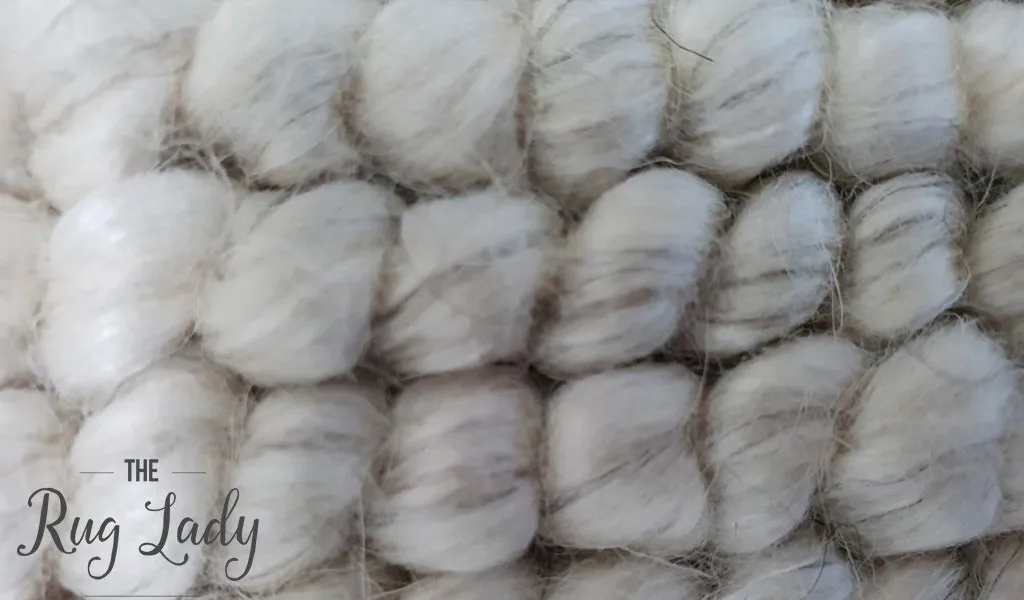 Elements Luna Natural White Felted Wool Rug