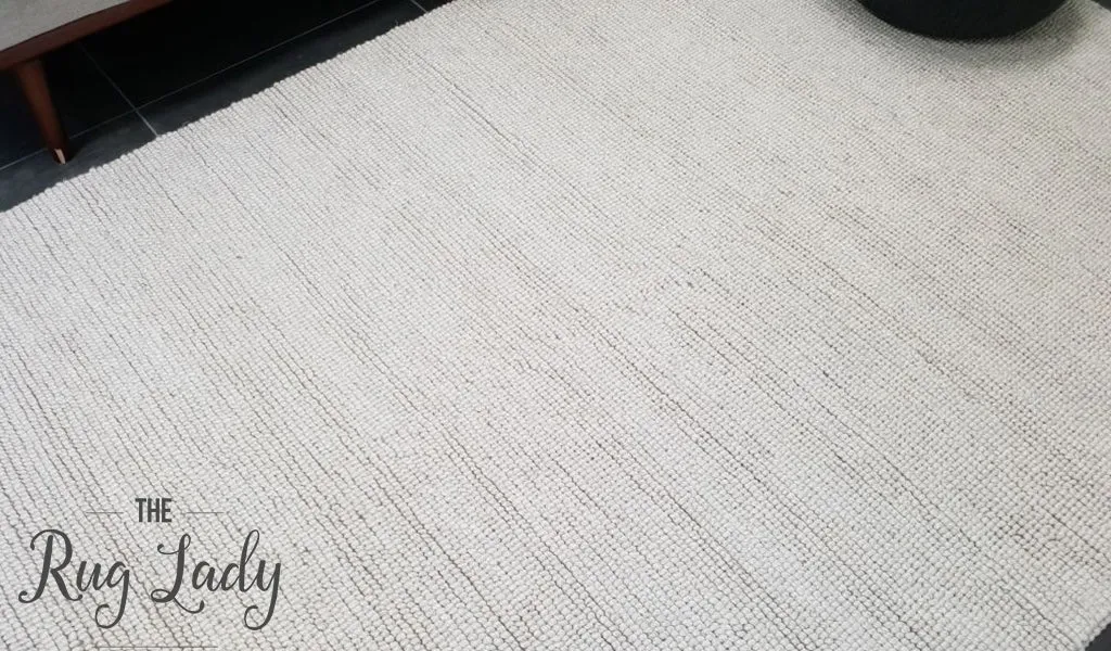 Elements Luna Natural White Felted Wool Rug