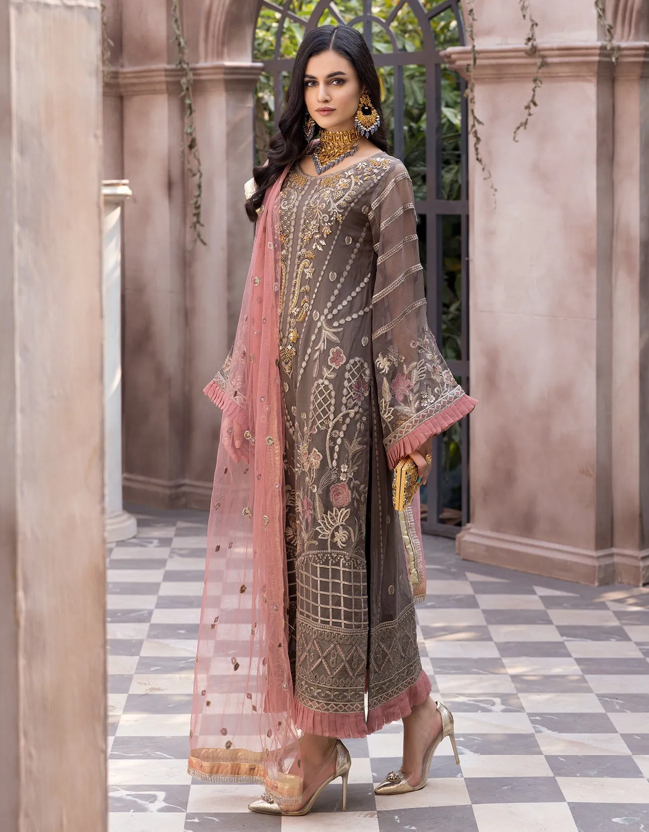 Emaan Adeel Le Festa Edit Chiffon Collection Vol-3 – LR-06