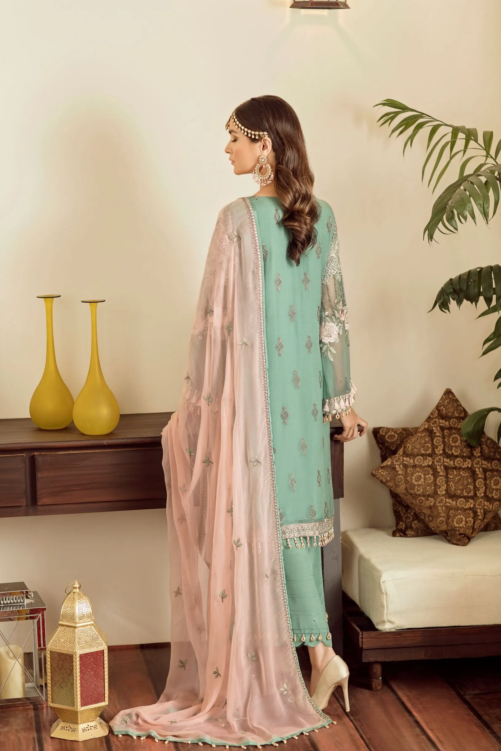 Flossie Embroidered Chiffon Collection – Safeera Vol-5 – Alexandrite