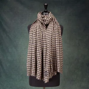Houndstooth Shawl Latte