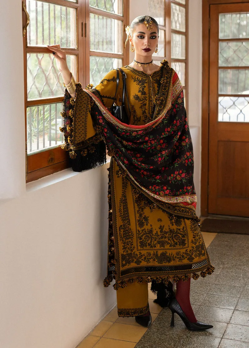 Hussain Rehar Unstitched 3 Piece Karandi A/W Collection'2024-Saage