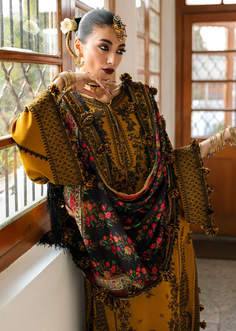 Hussain Rehar Unstitched 3 Piece Karandi A/W Collection'2024-Saage