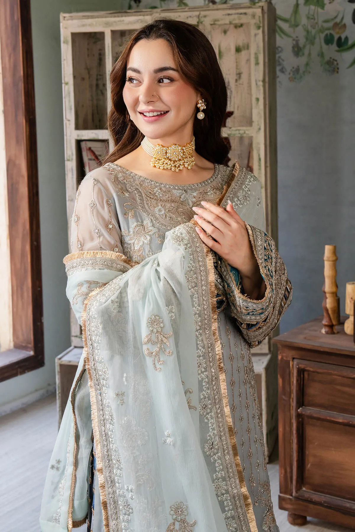 Imrozia x Hania Aamir Naina Chiffon Formals – I-190 Rumman