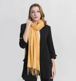 Long Warm Cashmere Hijab Scarf for Muslims