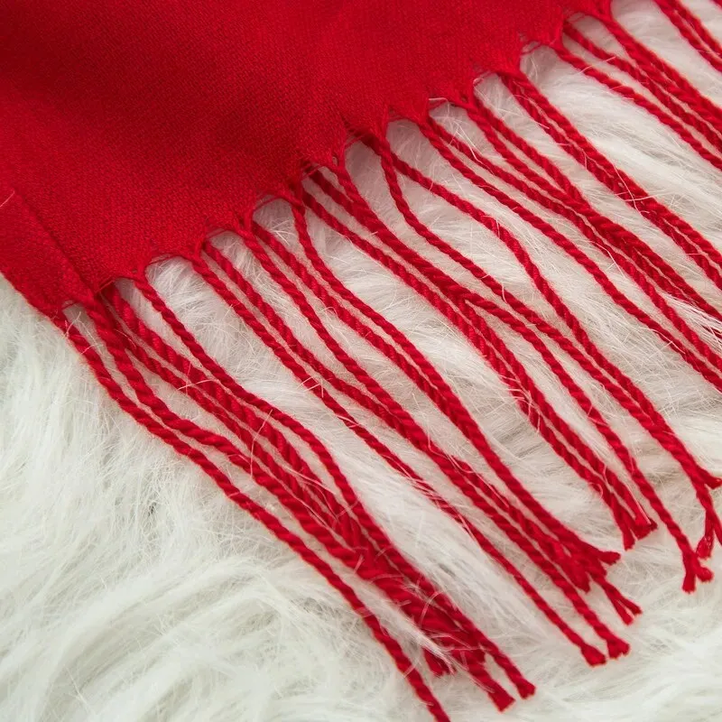 Long Warm Cashmere Hijab Scarf for Muslims