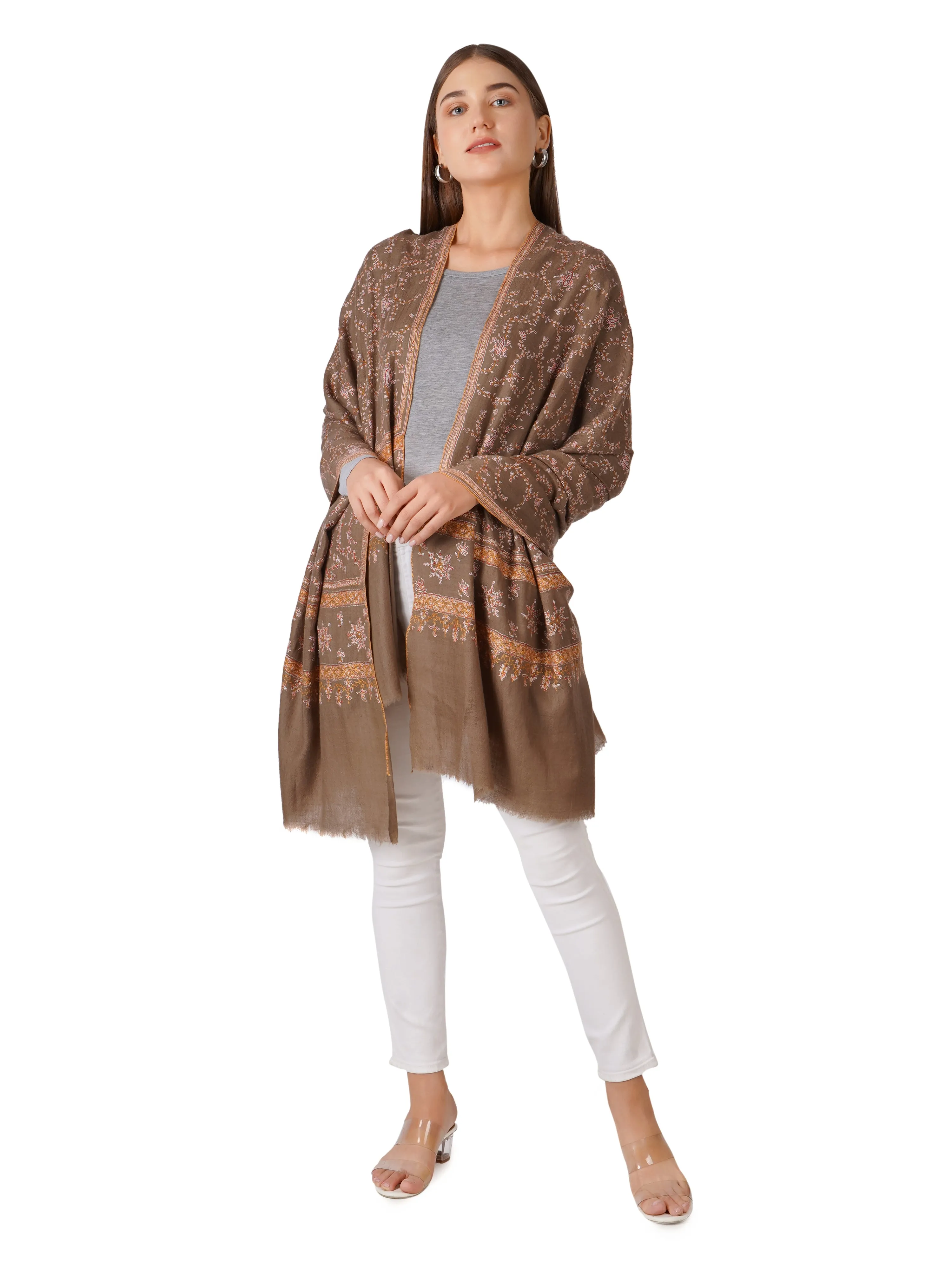 Pashmina Shawl for Women – Sophisticated and Stylish - Brown