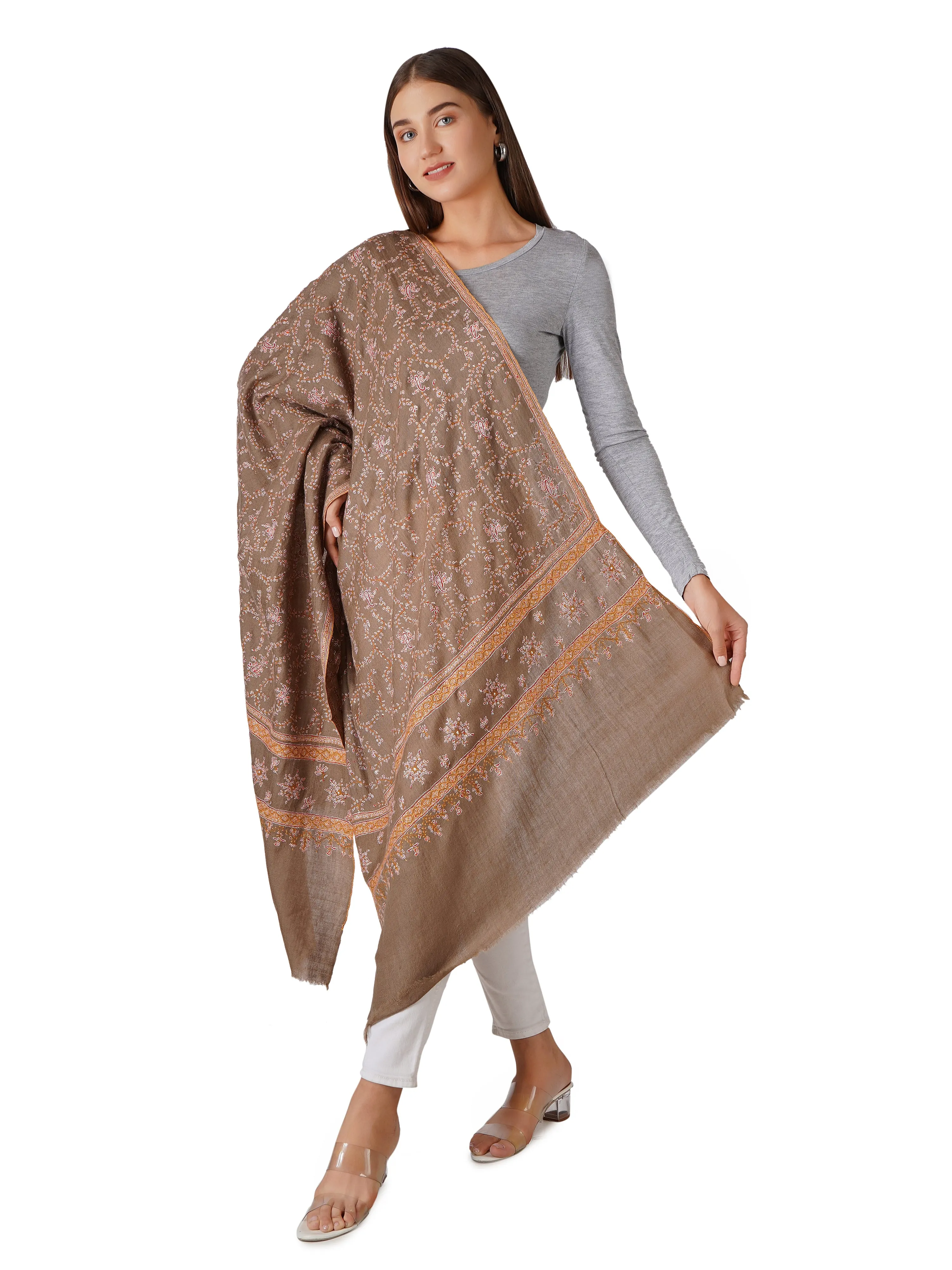 Pashmina Shawl for Women – Sophisticated and Stylish - Brown