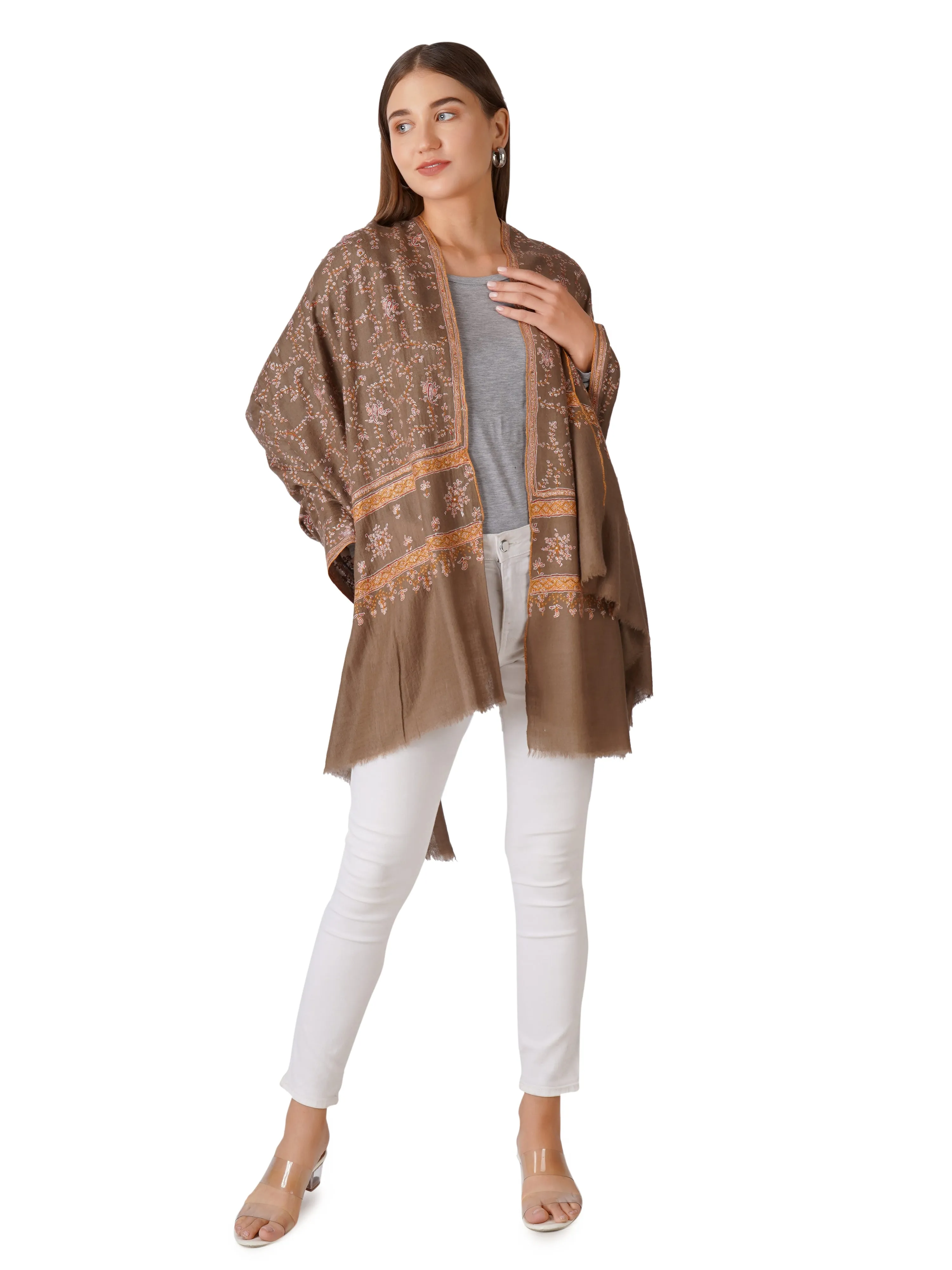 Pashmina Shawl for Women – Sophisticated and Stylish - Brown