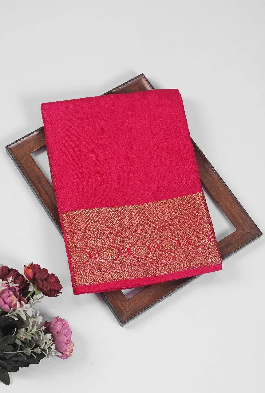 Pure Mysore Silk Sarees: Where Tradition Meets Luxury in Magenta