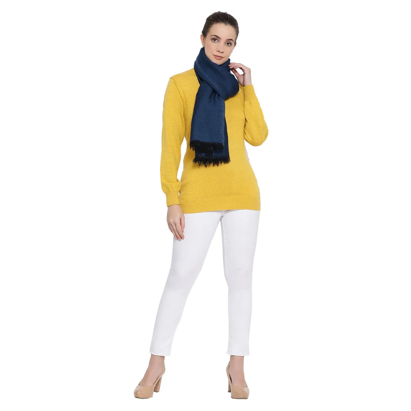 Reversible Woven Design Woolen Shawl