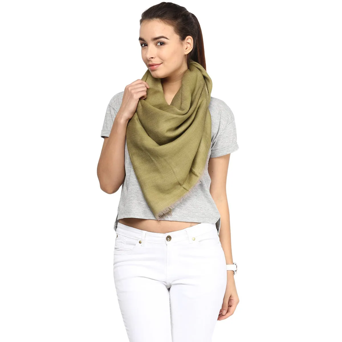 Reversible Woven Design Woolen Shawl