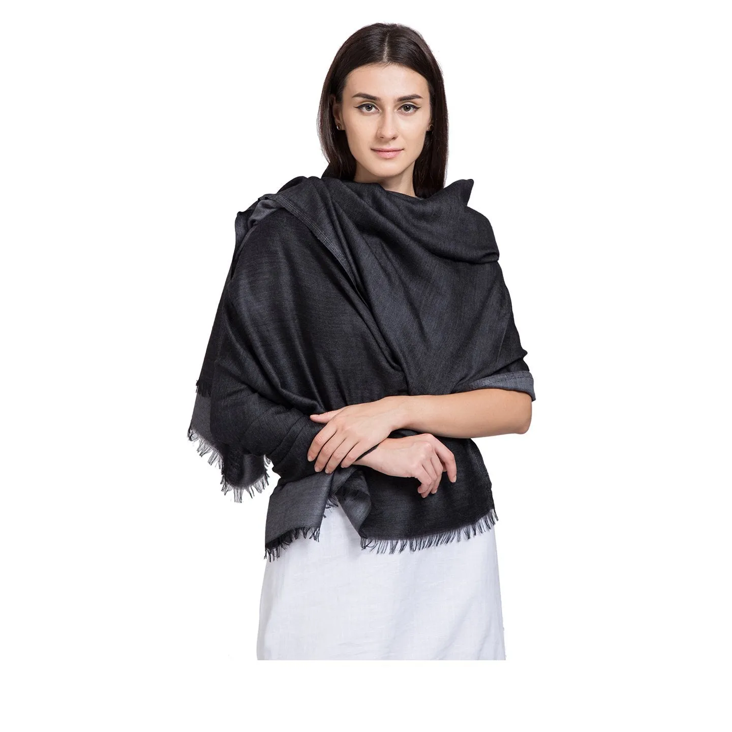 Reversible Woven Design Woolen Shawl