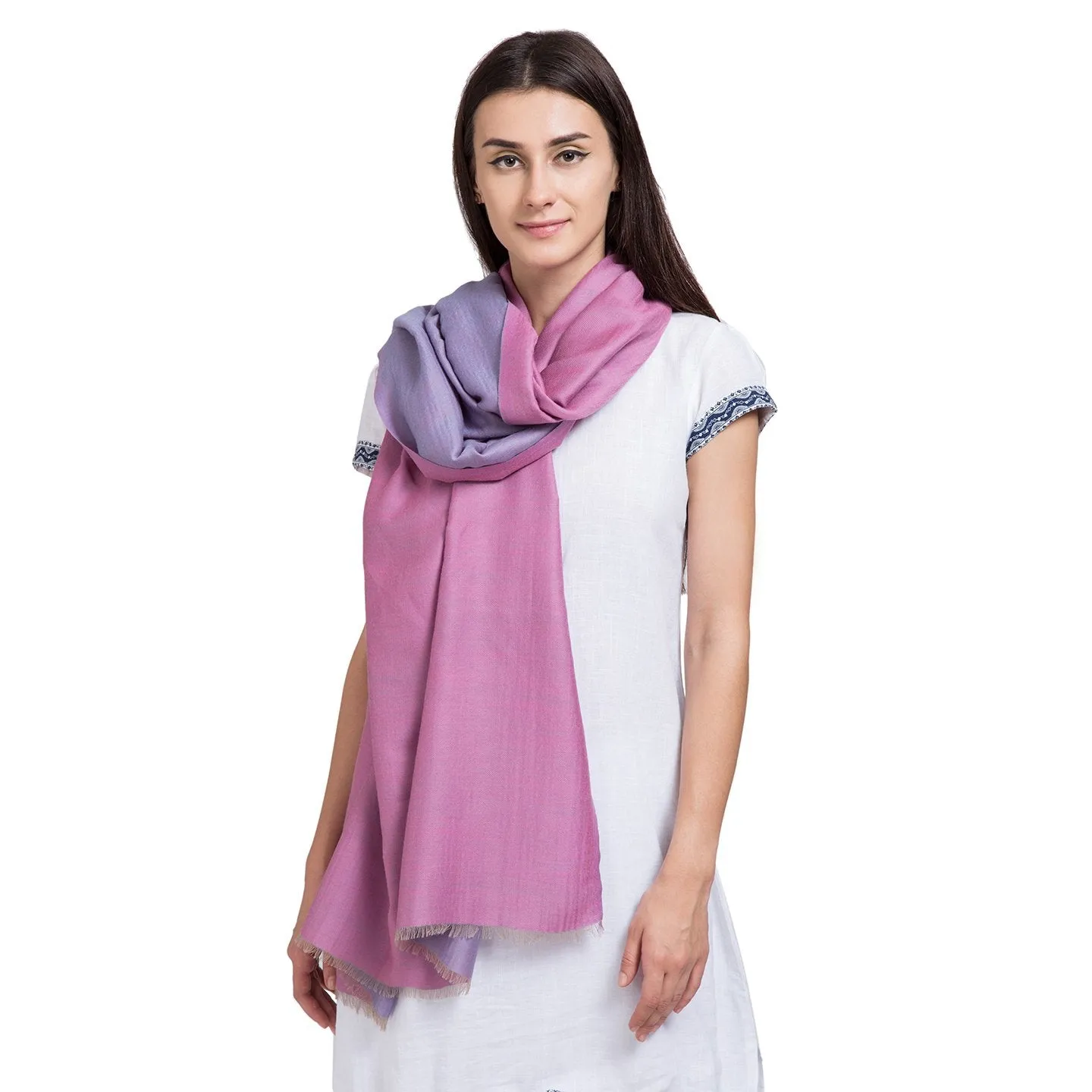 Reversible Woven Design Woolen Shawl