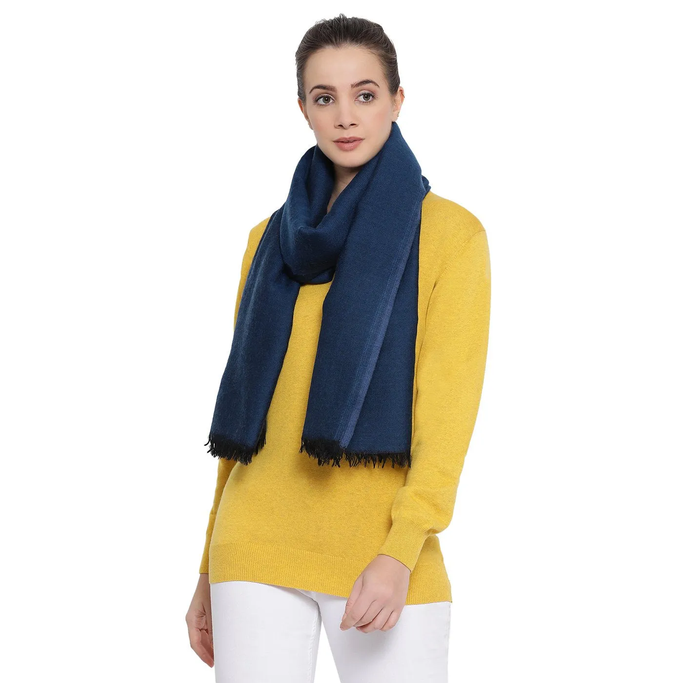 Reversible Woven Design Woolen Shawl
