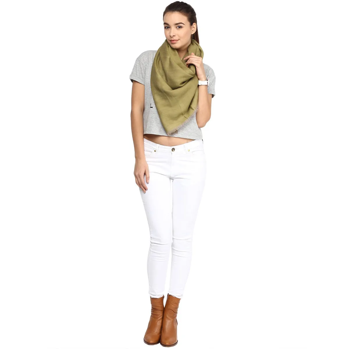 Reversible Woven Design Woolen Shawl