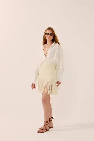 Sand Skirt With Fringes E4437A1550