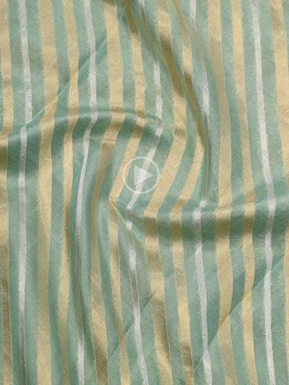 Sea Green Tissue Rangkat Handloom Banarasi Saree
