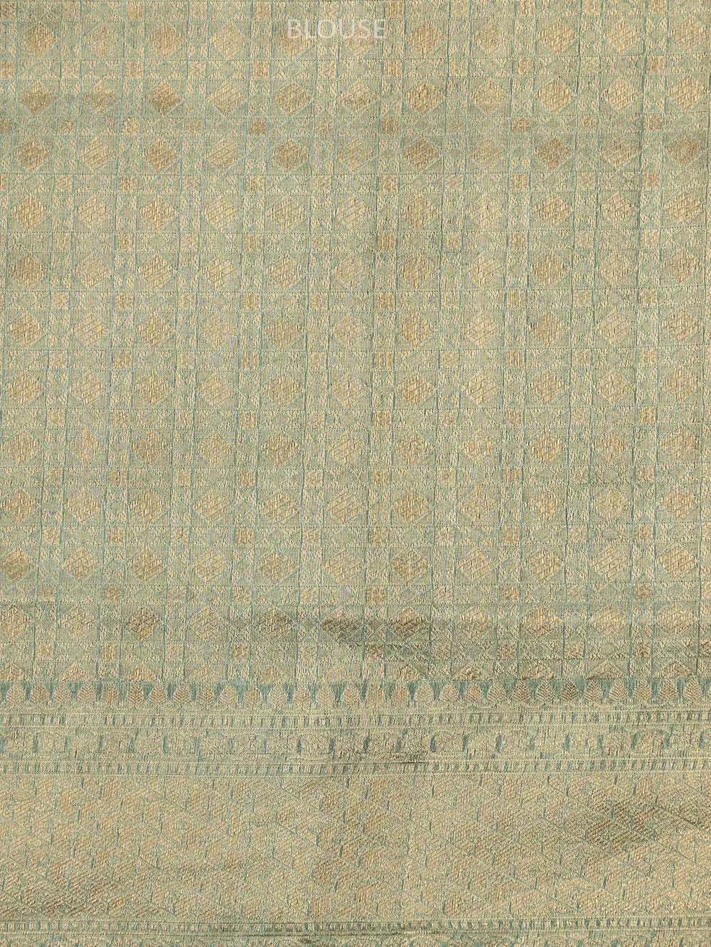 Sea Green Tissue Rangkat Handloom Banarasi Saree