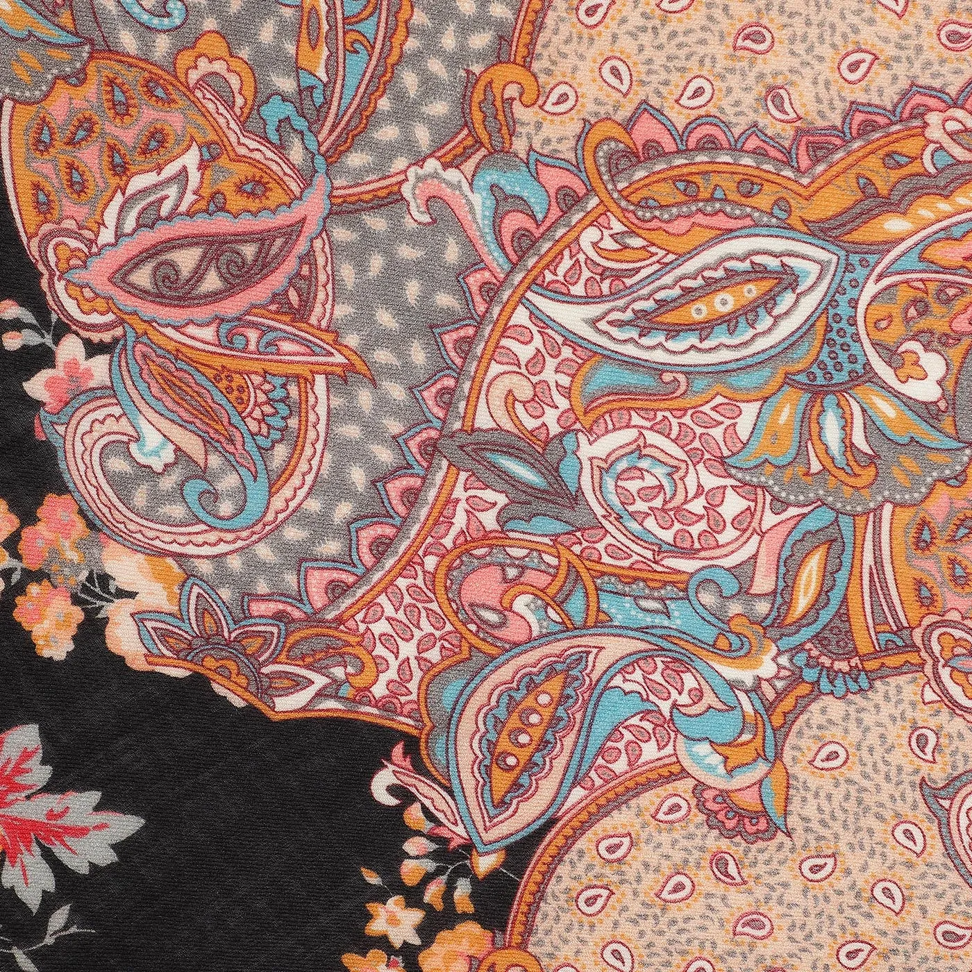 Sharo Wool & Lurex Printed Shawl