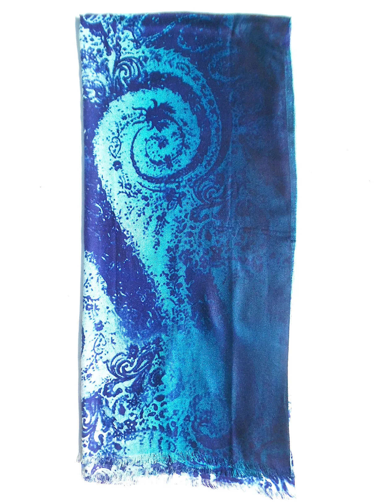 Silk Cashmere Shawl Paisley Extra Large