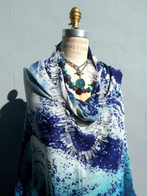 Silk Cashmere Shawl Paisley Extra Large