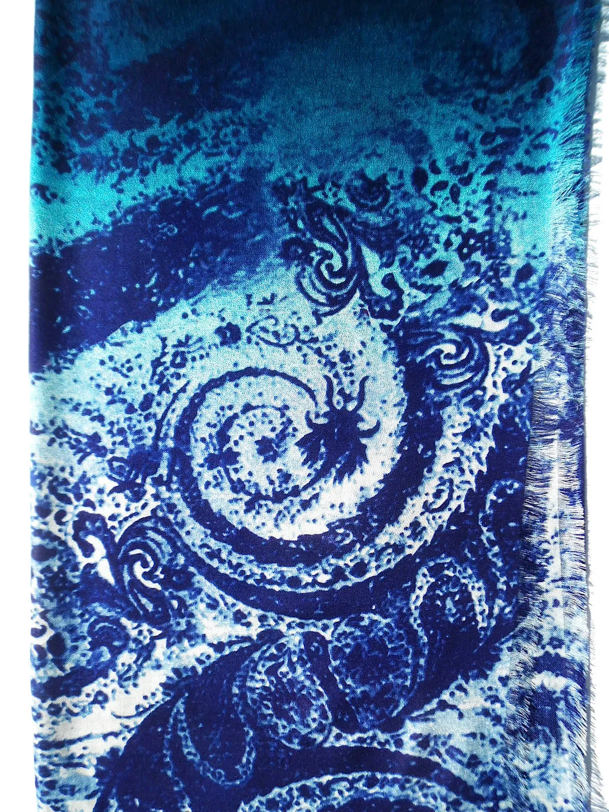 Silk Cashmere Shawl Paisley Extra Large