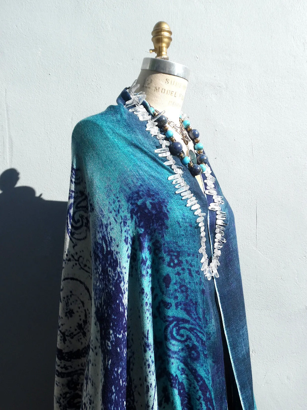 Silk Cashmere Shawl Paisley Extra Large
