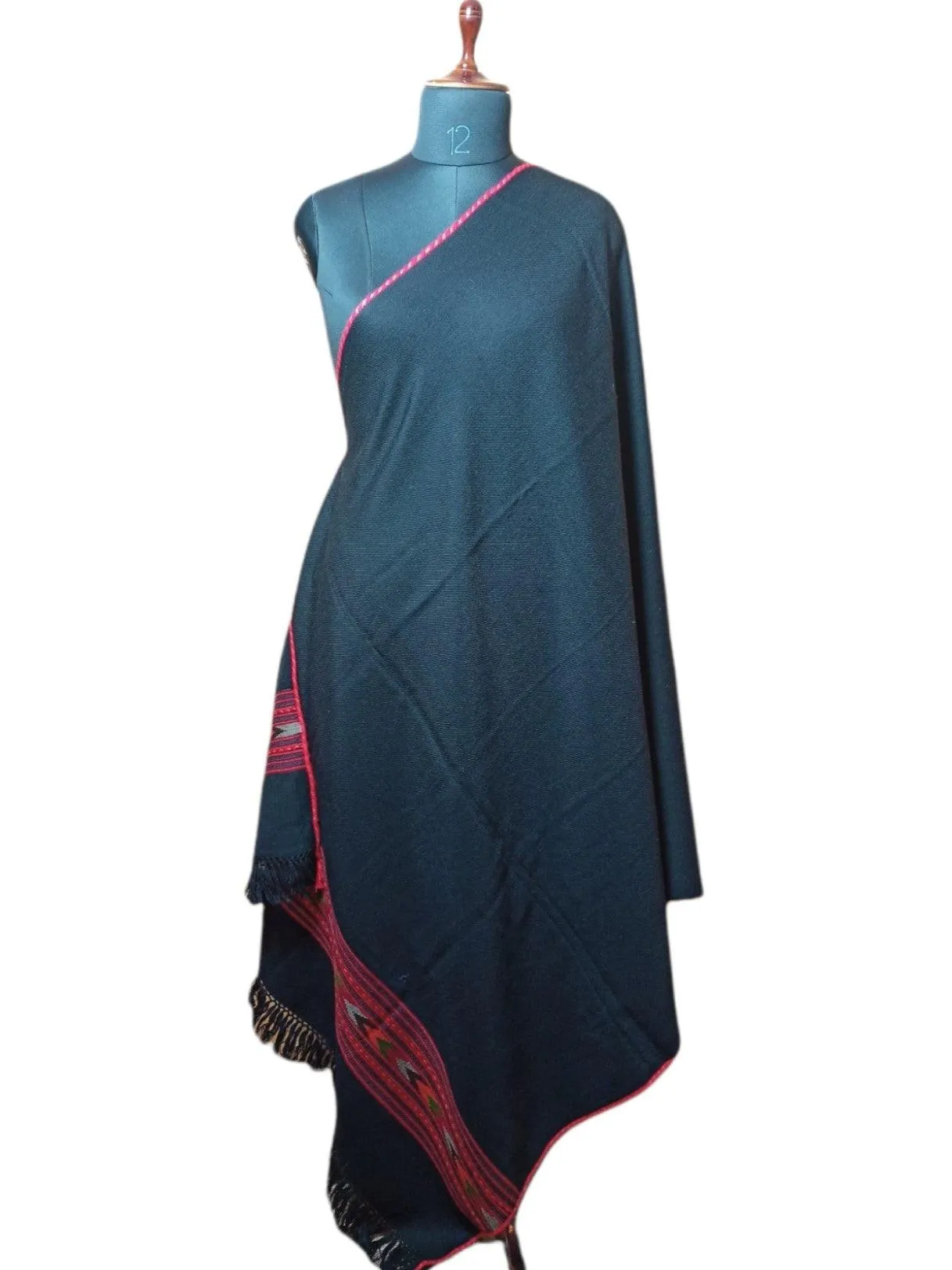 Yak Wool Shawl | Black Colour | Handwoven